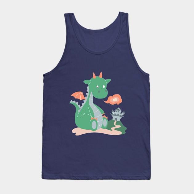 Little dragon Tank Top by Anifajn